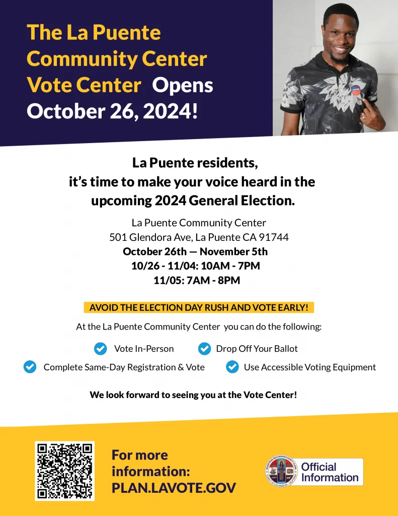 Vote Center 2024 City of La Puente