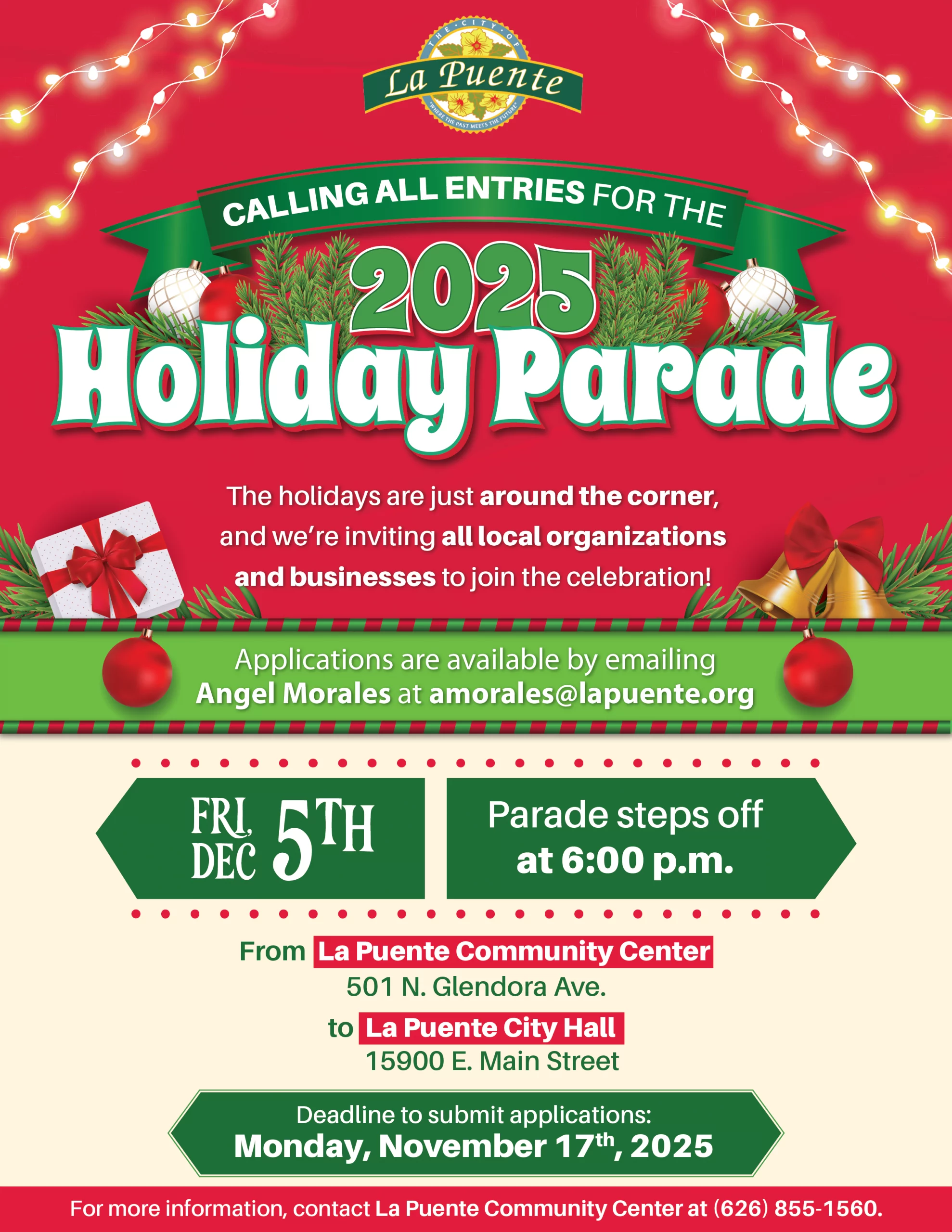 LP_Calling-al-Entries-for-the-2025-Holiday-Parade_Flyer